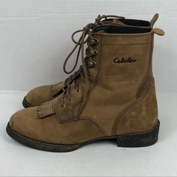 Vintage Women’s Cabela’s Tassel Kiltie Boots Lace-Up Size 6.5 B Style # 82-3811 - Picture 3 of 7